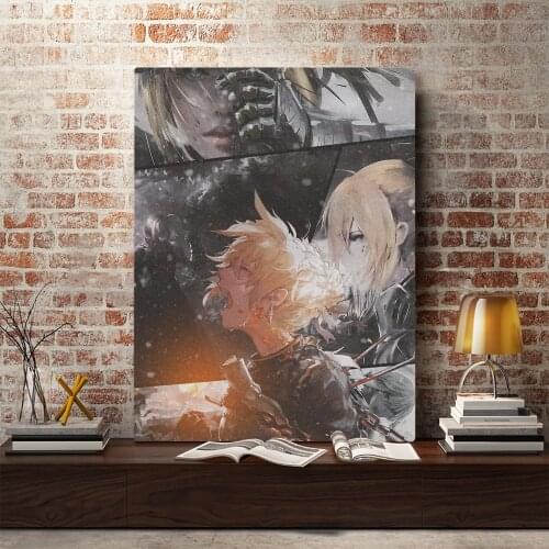 Saber Anime fate Manga Canvas Home Decor Painting Wall Art Decoration Prints Dorm Living Room Bedroom Poster