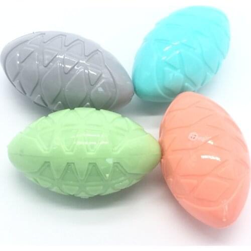 Colorful Ball Dog Toy Soft Rubber Puppy Toys Puppy Sound Toy Funny Tooth Small Medium Dogs Chew Toys Pet Supplies