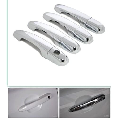 For Kia Sportage 2005 2006 2007 2008 2009 2010 New CHROME CAR DOOR HANDLE COVER TRIM MOLDING Trim Accessories Free Shipping