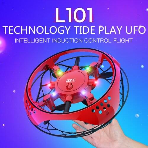 UFO Interactive Drone Infrared Sensor Induction Quadcopter Intelligent Fly Sports Hand Control Helicopter Childrens Magic Gift