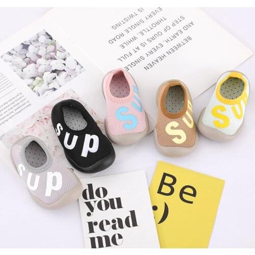 Baby toddler shoes non-slip Letters shoes sock floor shoes Anti-off Foot Socks 5colors 4sizes F10 TB