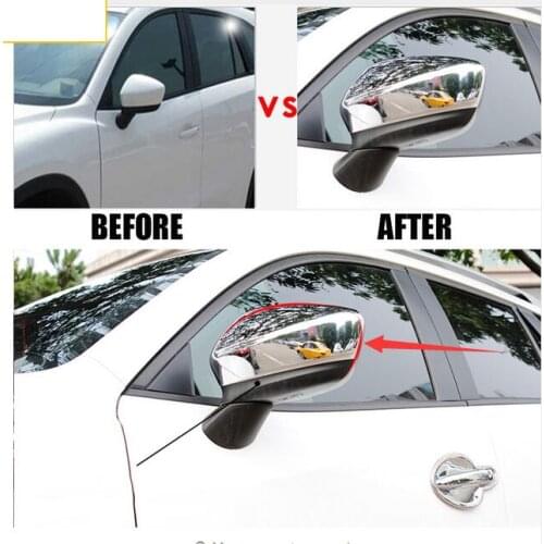 FIT FOR Mazda CX-5 CX5 2012 2013 2014 CHROME EXTERIOR DOOR SIDE MIRROR COVER REAR VIEW TRIM CAP OVERLAY GARNISH MOLDING 2PCS