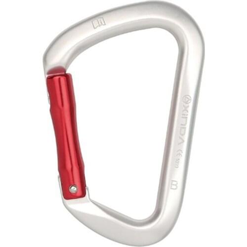 Rock Climbing Aviation Fast Hanging D-type Straight Mountaineering Safety Buckle Speed Depletion Outdoor Large Keychain