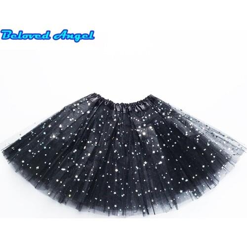 2019 Fashion Cute Baby Girls Summer Tutu Skirts Star Print Mesh Princess Girls Ballet Dancing Party Skirt Childrens Clothing