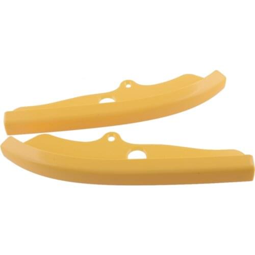 1 Pair Yellow Front Bumper Lip Spoiler Splitter Protector Fit for Dodge Challenger R/T Scat Pack 2020 2019 2018 2017 2016 2015