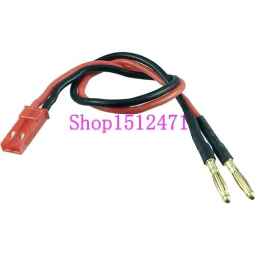 1pce JST Male to 2mm banana Bullet Male charger lead cable 20AWG 15cm wire