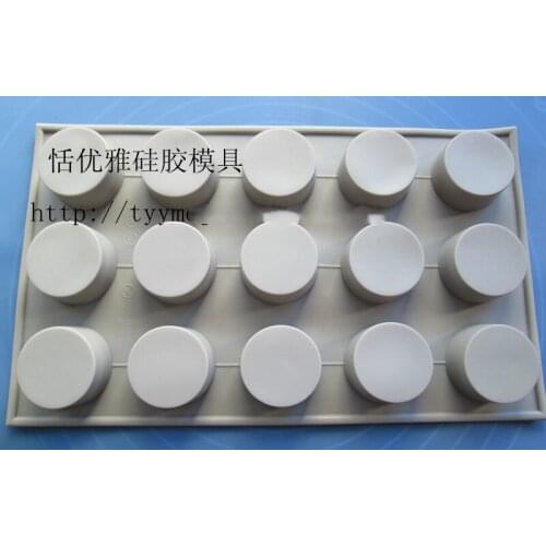 1 PCS 15 hole Small cylinder silicone mould cake mold