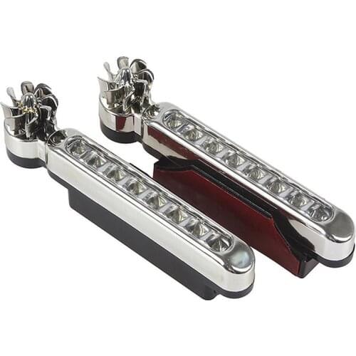 1Pc Wind Energy 8 LED Daylight Headlight Lamp Car Running Lights styling No Need External Power Supply Car Daytime