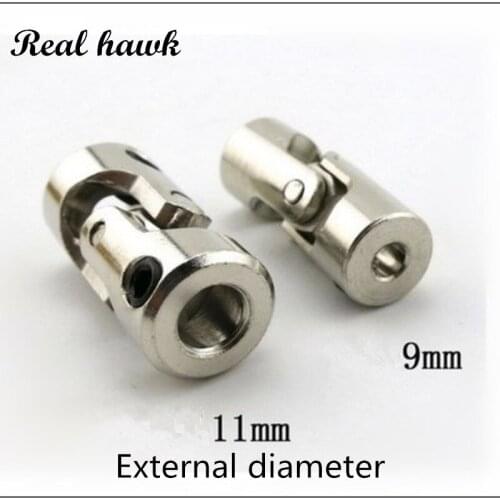 5pcs model car slope climber model ship universal joint connector model steel metal universal joint RC motor shaft assembly