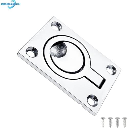 62*44mm 316 Stainless Steel Marine Boat Deck Hatch Flush Pull Lift Handle Ring Door Knobs Pull Ring Hardware Boat Accessories