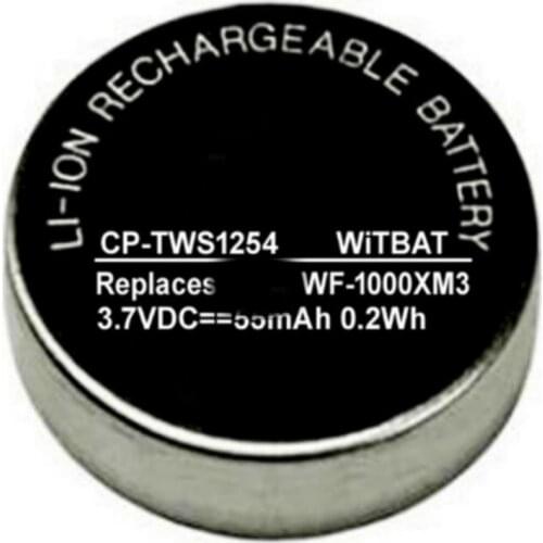 3.7V 55mAh Battery for Sony WF-1000XM3 WF-1000X TWS true wireless Bluetooth headset battery CP1254