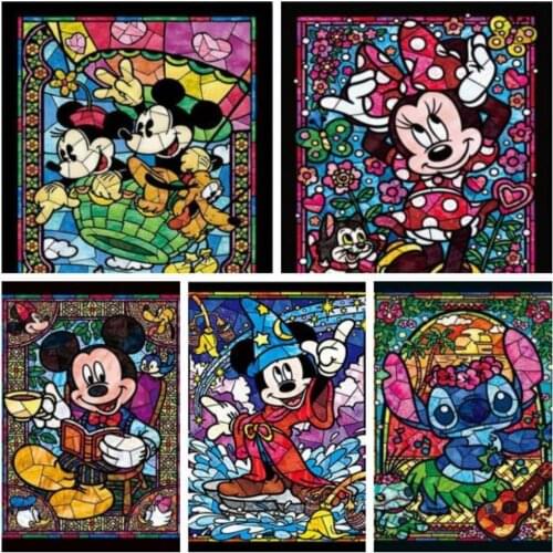 Diamond Painting"Cartoon Characters Disney Mouse Cat "Embroidery Full Square Drill Cross Stitch Kits Diamond Mosaic Home Decor