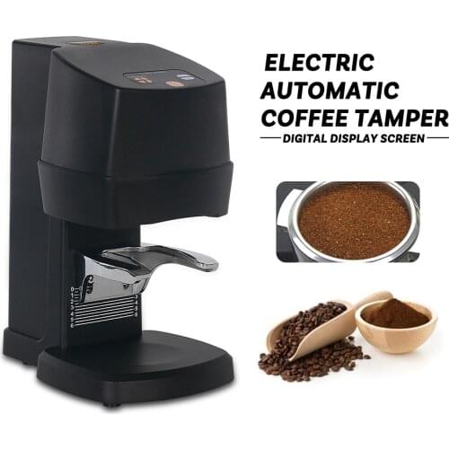 Tamper 58MM For Coffee Automatic Electric Bean Powder Flat Press Stainless Steel With Power Supply 10-30KG Pressure Tamper