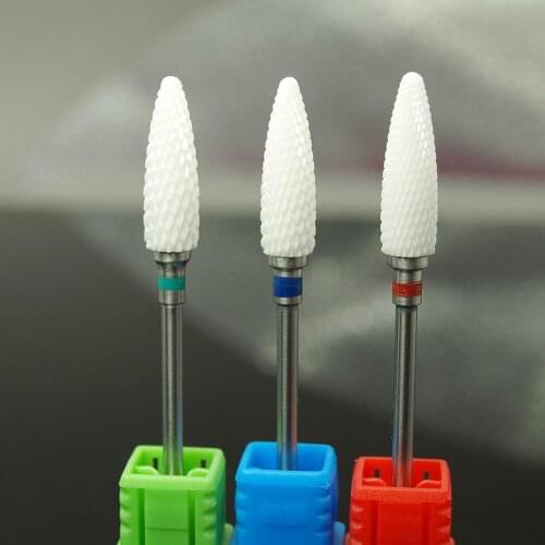 Easymail Big Ceramic Nail Drill Bit Electric File Nail Manicure Pedicure machine accessories 3/32" Shank nail cleaner bit H0620
