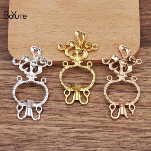 BoYuTe (20 Pieces/Lot) 26.5*56MM Metal Alloy Materials Factory Supply Handmade DIY Jewelry Accessories New Arrive