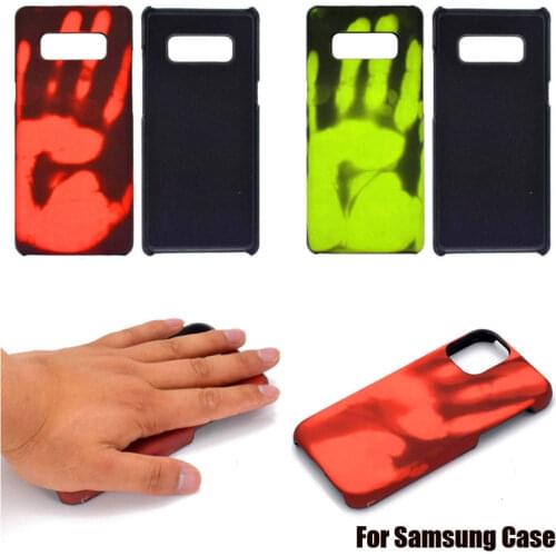 Color Change Thermal Heat Temperature Case For Samsung Galaxy Note 8 9 10 S7 S8 S9 S10 Plus A40 A 50 Case Protective Cover Coque