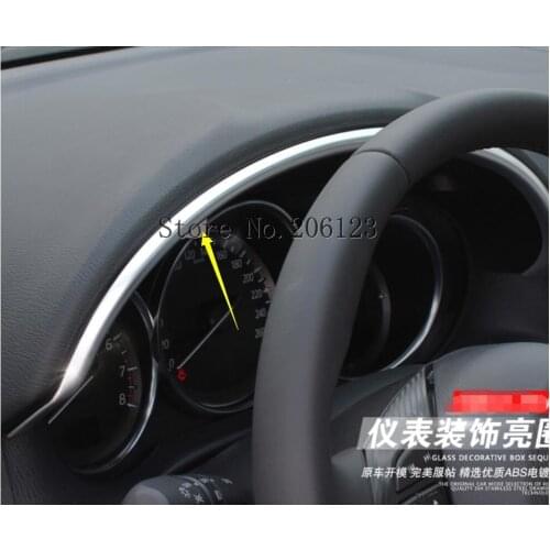 For Mazda Cx-5 Cx5 KE 2012 2013 2014 2015 2016 Chrome Interior Instrument Dashboard Panel Trim Cover Bezel Strip Molding Garnish