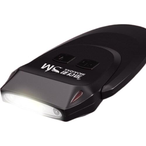 Inductive charging super bright LED headlight glare special fishing head mounted lamp clip lamp cap Yediao