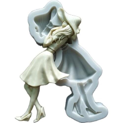 Beautiful Girl Silicone Mold DIY Fondant Cake Mold Chocolate Fudge Tool Kitchen Baking Utensils K253