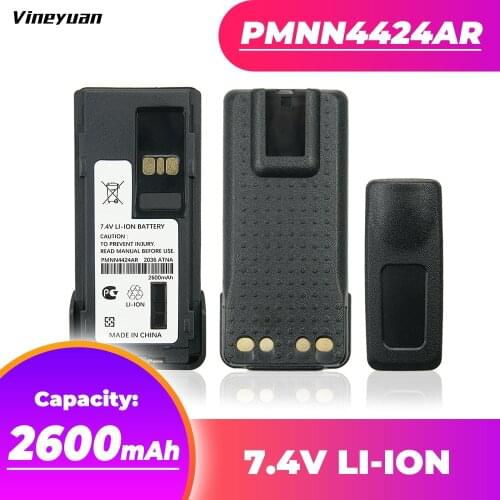 7.4V 2600mAh PMNN4424AR Li-ion Battery for Motorola APX 4000 APX 3000 APX 1000 APX 2000 Two Way Radio Battery