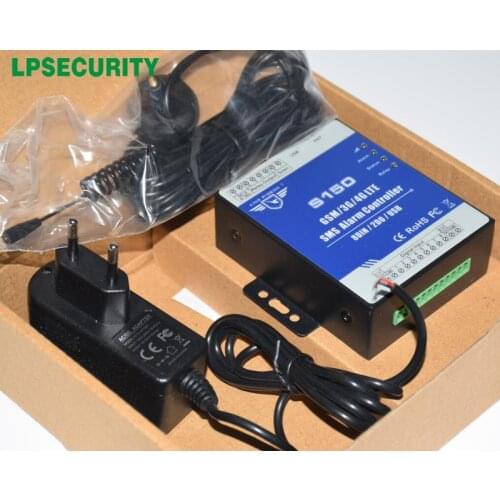 LPSECURITY GSM RTU controller S150 GSM home Automation burglar alarm with Android/ios APP NC/NO/End of line type,dry contact