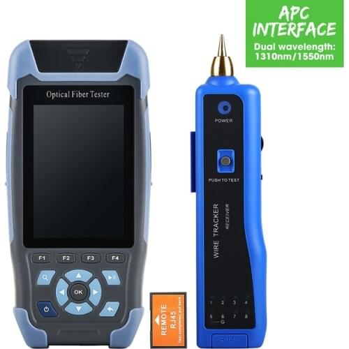 NK3200D Mini OTDR Fiber Optic Reflectometerwith 9 Functions VFL OLS OPM Event Map 24dB for 64km Fiber Cable Ethernet Tester