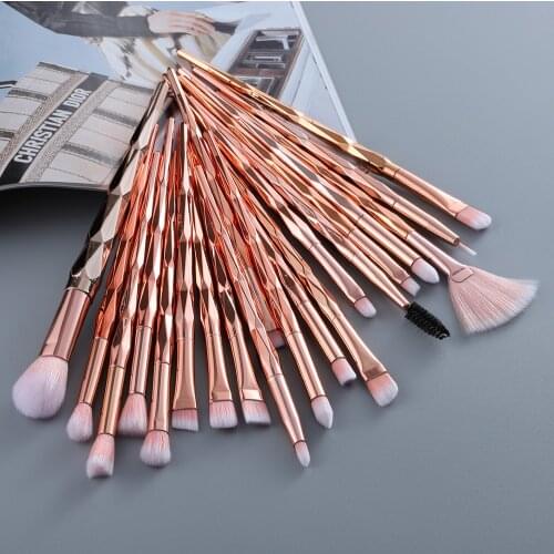 FLD 10/6/4pcs Eye Diamond Makeup Brushes Eyelash Eyeshadow Eyebrow Eyeliner Mascara Foundation Face Lip Make Up Brush Set Tools