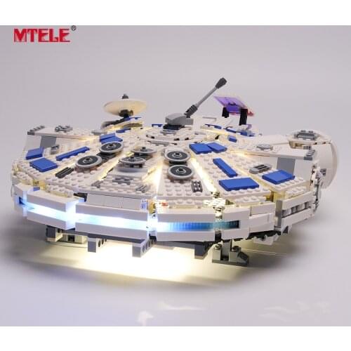 MTELE Brand LED Light Up Kit For Star war Story Kessel Run Millennium Model Falcon Compatile With 75212
