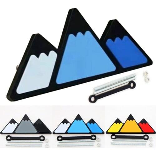 New 3 Color Grille Badge Emblem For 2018 2019 Toyota Tacoma TRD 4Runner Tundra Tri Color Grill Acrylic Badge