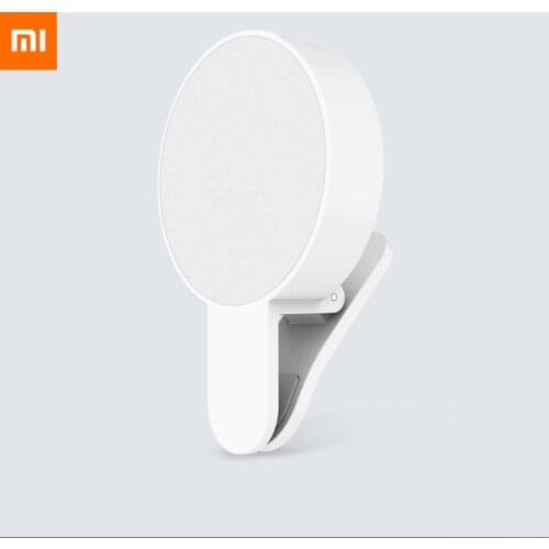 Original Xiaomi Mijia Self-timer Led Fill Light For Phone Three-block Luminosity Adjustment Night Usb Charge Version Smart Home