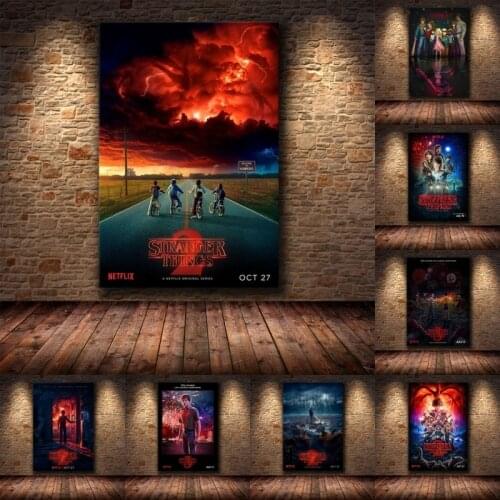 Stranger Things Poster Season 3 Posters Canvas Painting Characters Retro TV Movie Prints Wall Art Pictures for Kids Room Cuadros
