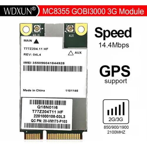 UNLOCKED Sierra Wireless MC8355 GOBI3000 Standard Version PCI-E 3G WCDMA HSDPA UMTS GNSS module support GPS