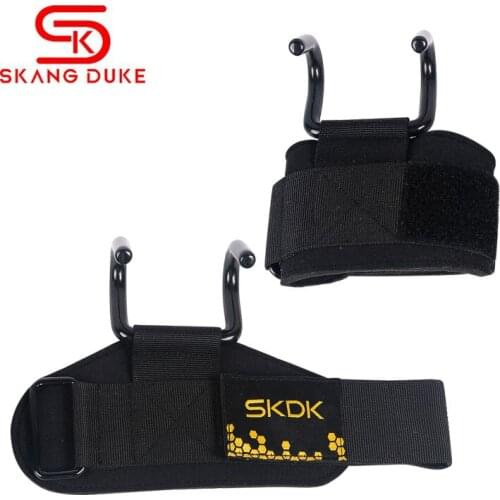 1Pair Strap Weightlifting Training Fitness Hook Gym Weight Lifting Support Wrist Support Dumbbell Grips Wristband Gloves Hooks