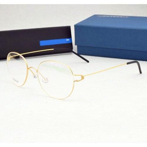 Titanium optical glasses frame Women myopia computer Ultralight eye glasses frames men 2020 Brand Design Denmark spectacle mens