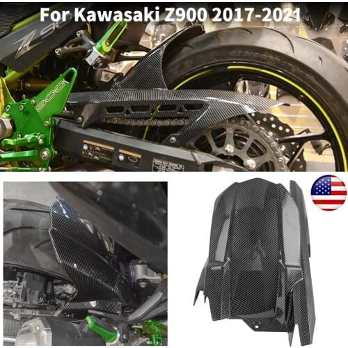 Carbon Rear Wheel Mudguard For Kawasaki Z900 Fender Hugger Fairing with Chain Guard Cover 2017 2018 2019 Z 900 Accessories Moto