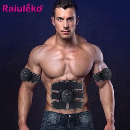Smart EMS Electric Pulse Trainer Massager Abdominal Wireless Muscle Stimulator Fitness Abdominal Muscle Home Sports Slimming