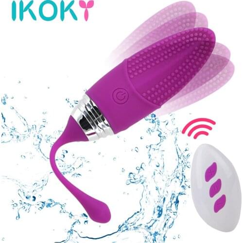 IKOKY Bullet Vibrator Vaginal G-spot Massager Vibrating Egg Sex Toys For Woman Wireless Remote Clitoris Stimulate 12 Frequency