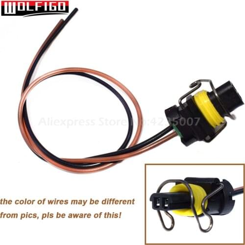 WOLFIGO 1 / 2 / 4 / 8PCS For Ford 6.0L/6.7L/7.3L Diesel F250 F350 F450 G-M 6.6L IPR VGT Solenoid 2-way Pigtail Connector Harness