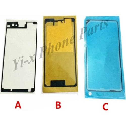 2pcs/lot Front LCD Display Screen + Back Waterproof Adhesive Glue Tape Sticke for Sony Xperia Z1 Mini Compact D5503