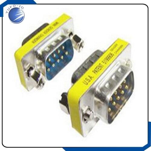 5pcs/lot DB9 for the public string of the needle to the public string of oral adapter serial port conversion butt joint COM Con
