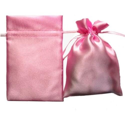 High quality 50pcs satin drawstring bag size35*38cm jewelry bag wholesale shoe bag dust pouch free shipping by China Post