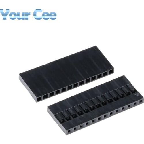 50pcs Dupont Head 2.54mm 13P 1x13P Dupont Plastic Shell Pin Head Connector Jumper Wire Cable Housing Plug Female