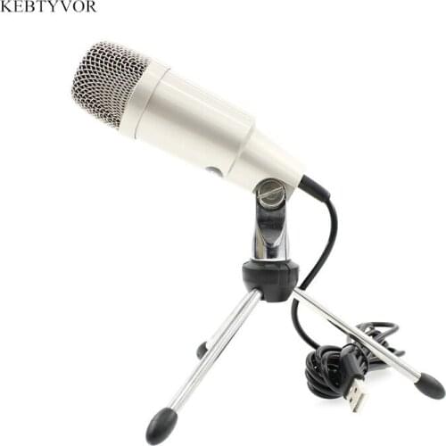 C-330 USB Microphone For Computer Professional Wired Studio Condenser Mic For Karaoke Pc Video Recording With Stand Tripod