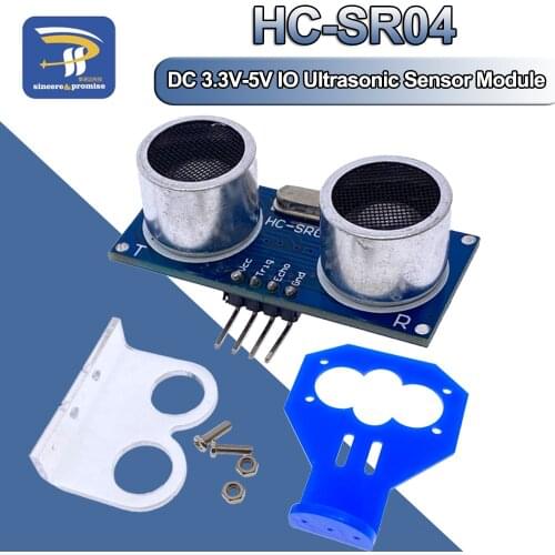 DC 3.3V-5V IO Ultrasonic Module HC-SR04 Distance Measuring Transducer Sensor For Arduino DIY Kit Wave Detector Ranging Module