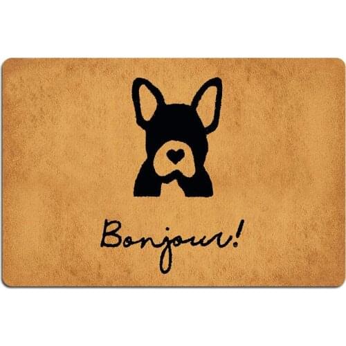 French Bonjour Welcome Doormat Custom Home Living Decor Housewares Mats Indoor Outdoor