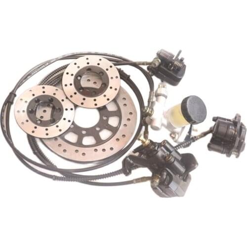 Hydraulic Rear Brake Calipers Pad Assembly System & brake disc for Go kart part 150cc 250cc ATV Quad Dirt Bike Dune Buggy