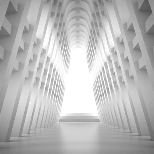 Laeacco Archway Corridor Building Portrait Interior Photography Backgrounds Customized Photographic Backdrops For Photo Studio