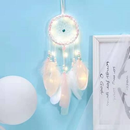 Dream Catcher Girl Heart Handmade Wind Chime Creative Room Decoration Gift Lover Gift Sweet Decoration Style Party Decoration