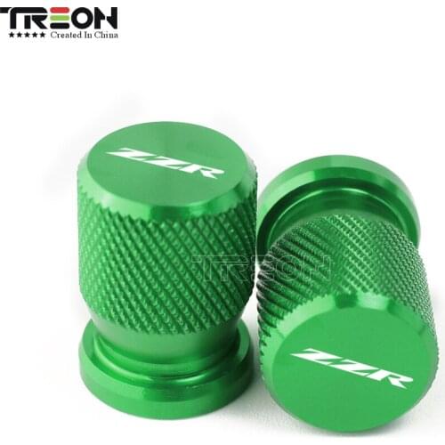 TREON Store Motorcycle Accessories CNC Aluminum Wheel Tire Valve Stem Caps Airtight Covers For KAWASAKI ZZR 2016 2017 2018 2019
