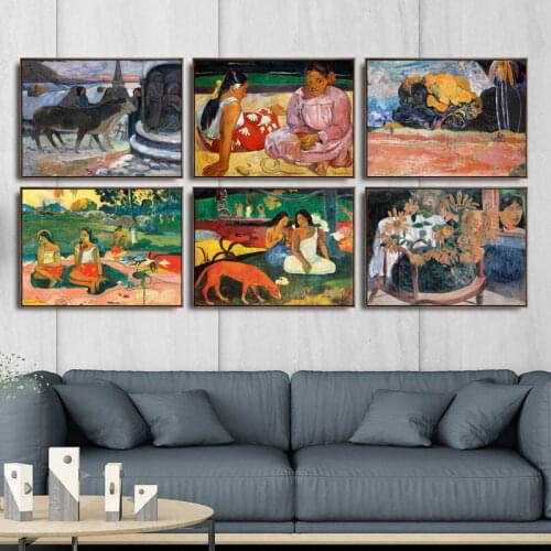 Modular Picture Wall Art Prints Home Decor Canvas French Paul Gauguin Pastoral Painting Watercolor Nordic Poster For Living Room
